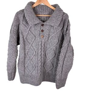 Fisherman Wool Cable Sweater